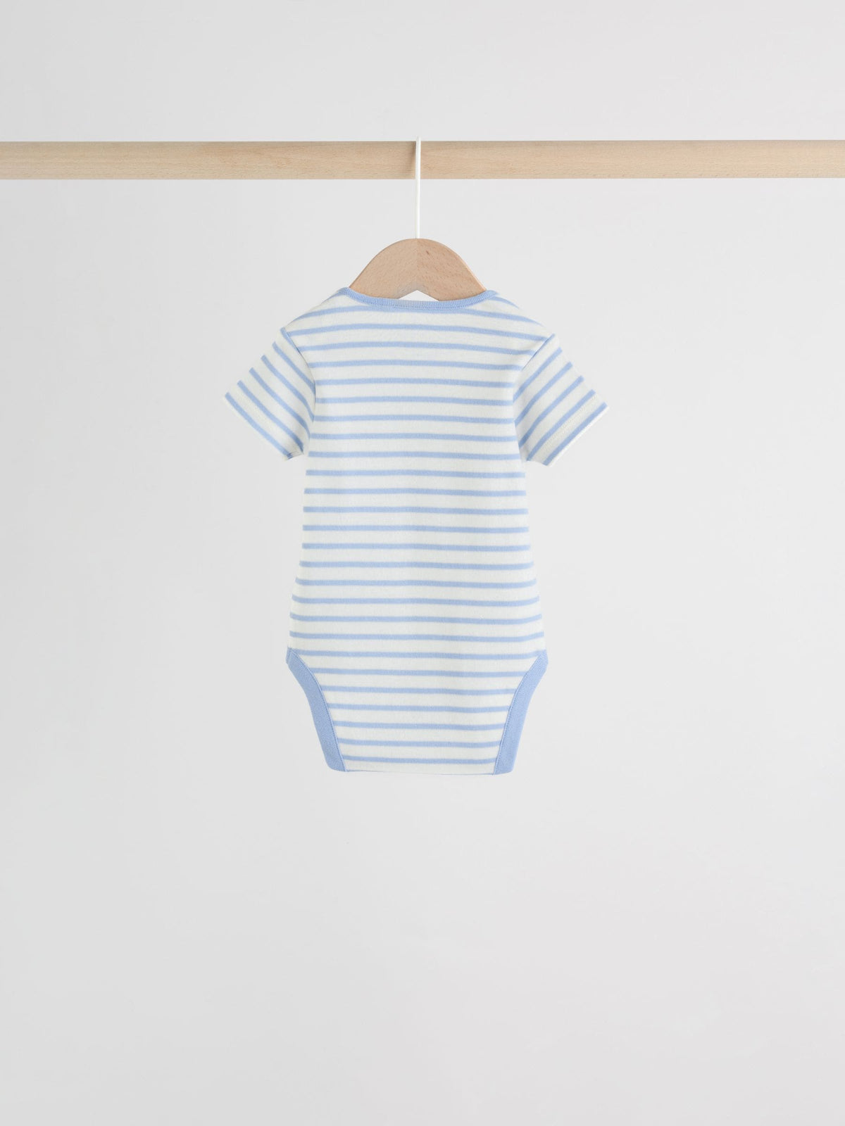 Bright Stripe Short Sleeve Baby Bodysuits 5 Pack
