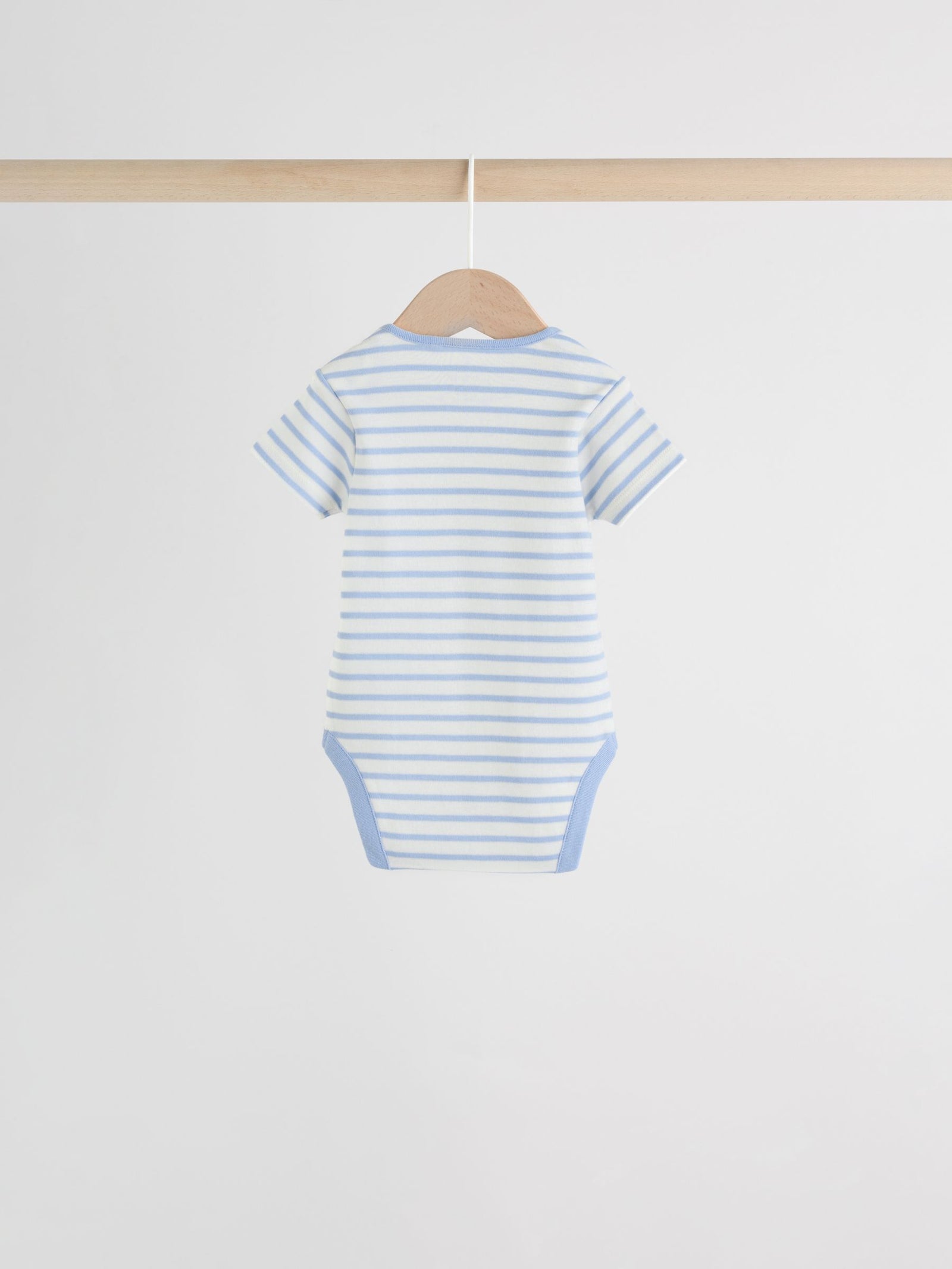 Bright Stripe Short Sleeve Baby Bodysuits 5 Pack