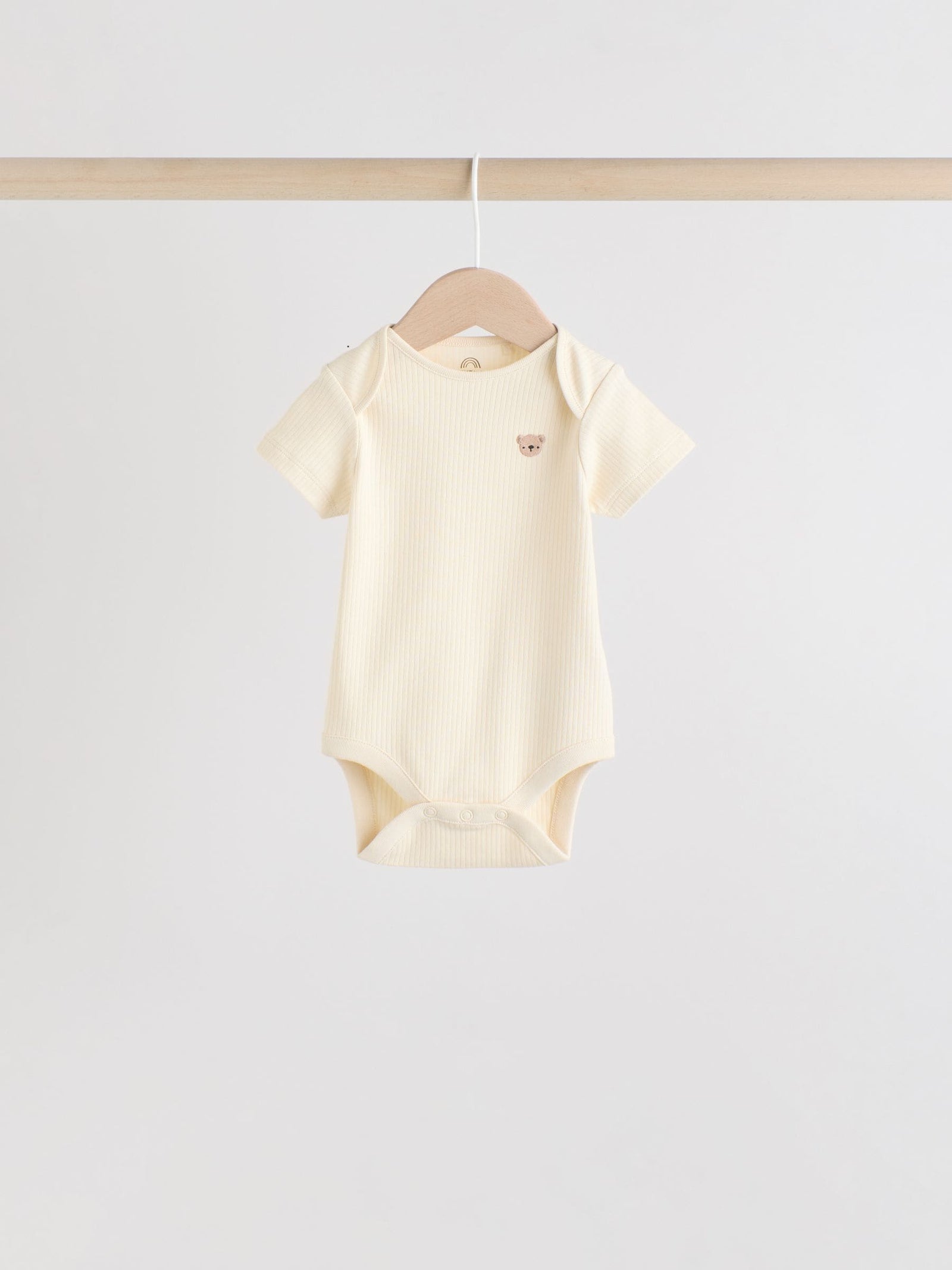 Brown Bear Short Sleeve Baby Bodysuits 5 Pack
