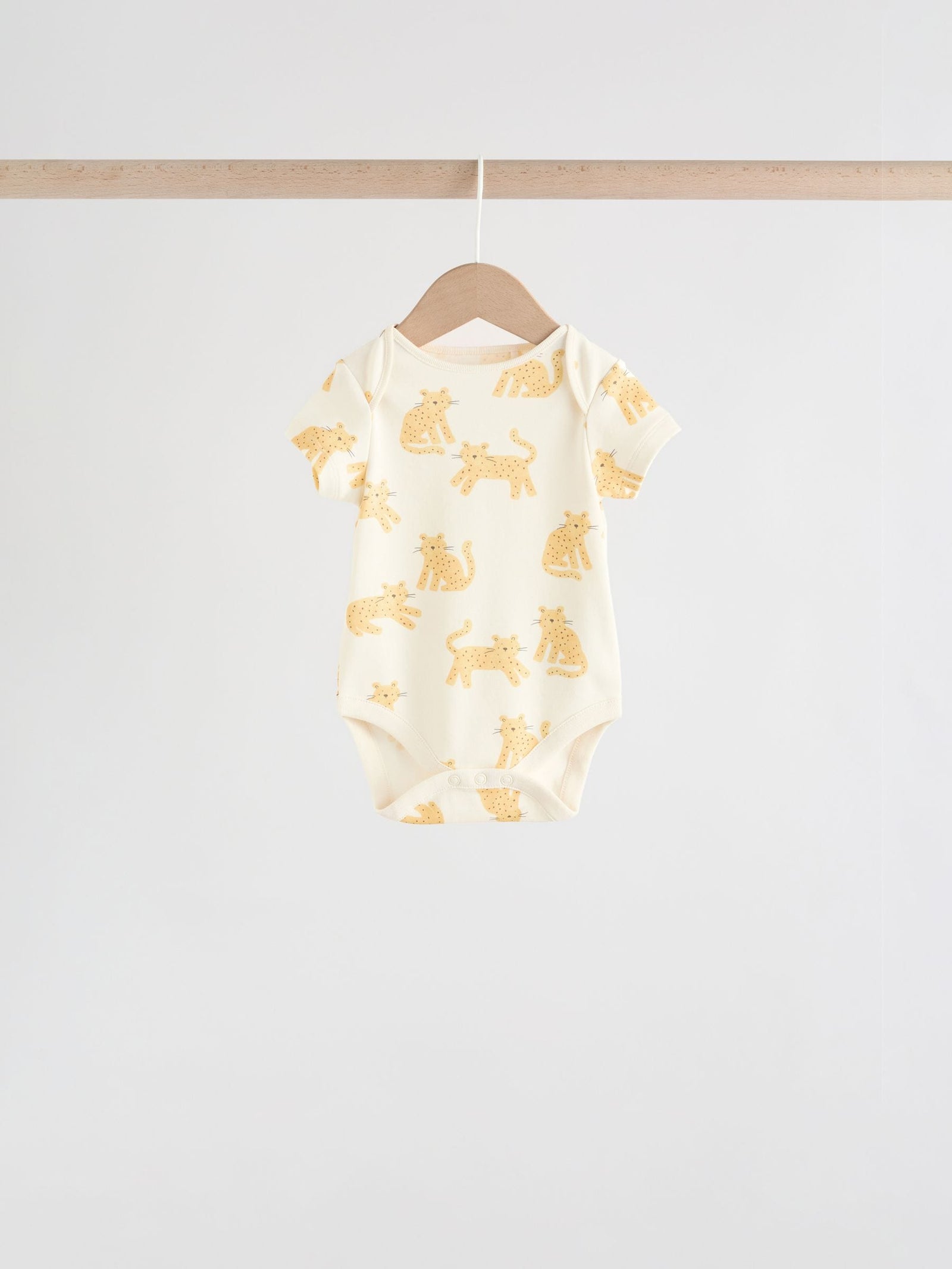 Bright Short Sleeve Baby Bodysuits 5 Pack