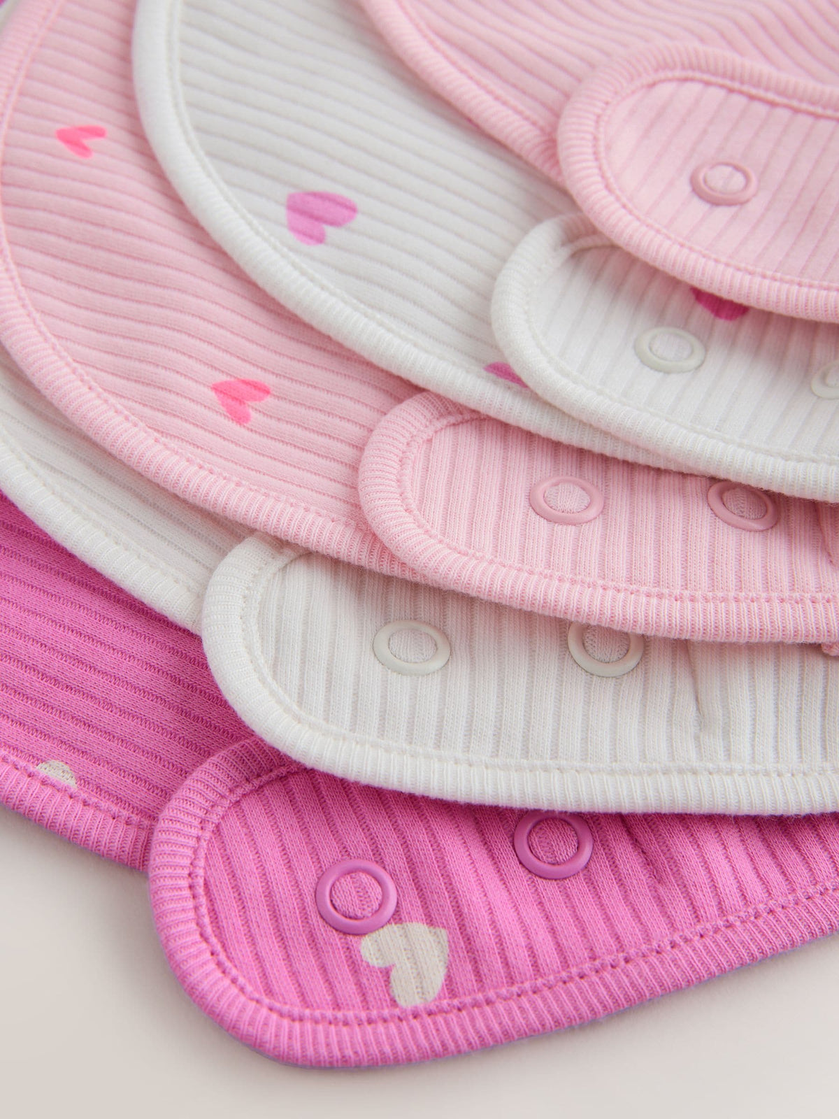 Pink Baby Bibs 5 Pack
