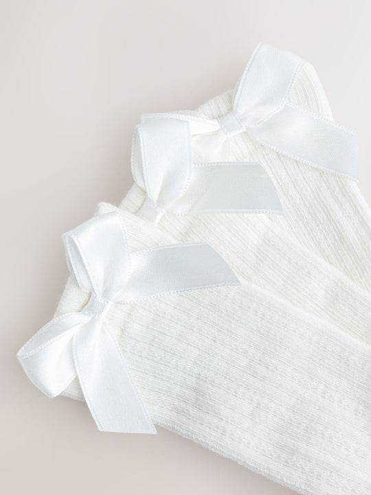 White Baby Socks 3 Pack