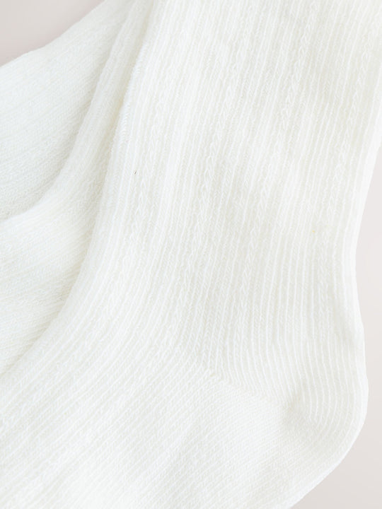 White Baby Socks 3 Pack