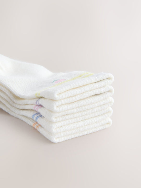 White Baby Socks 5 Pack