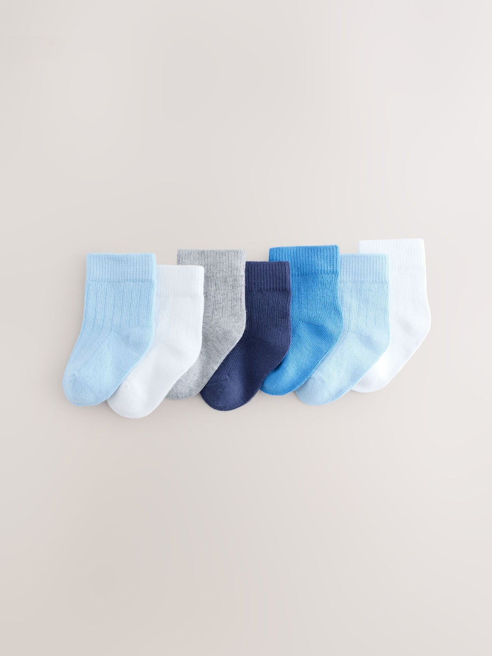Blue Baby Socks 7 Pack (0mths-2yrs)