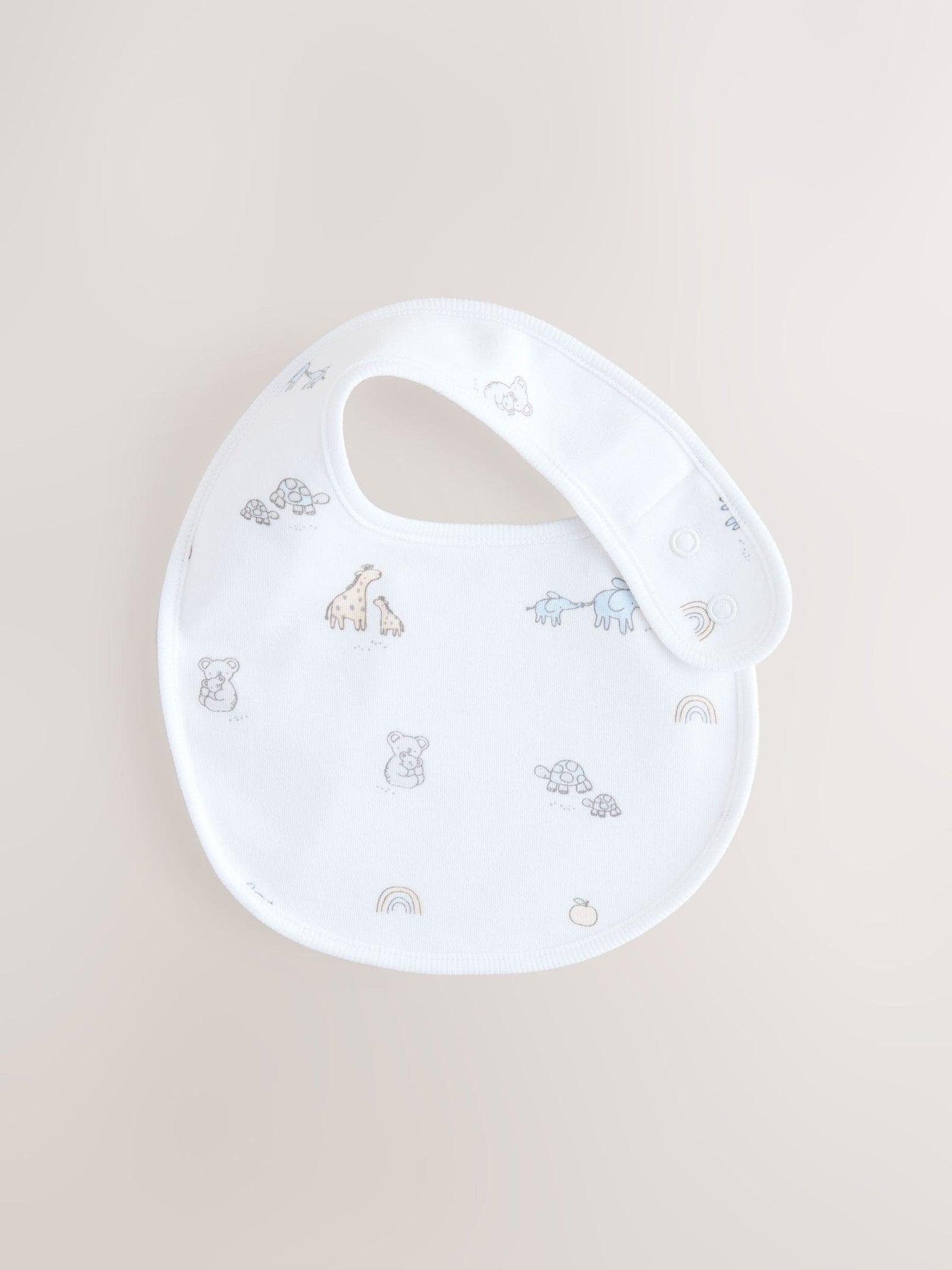 White Baby Bib 5 Pack