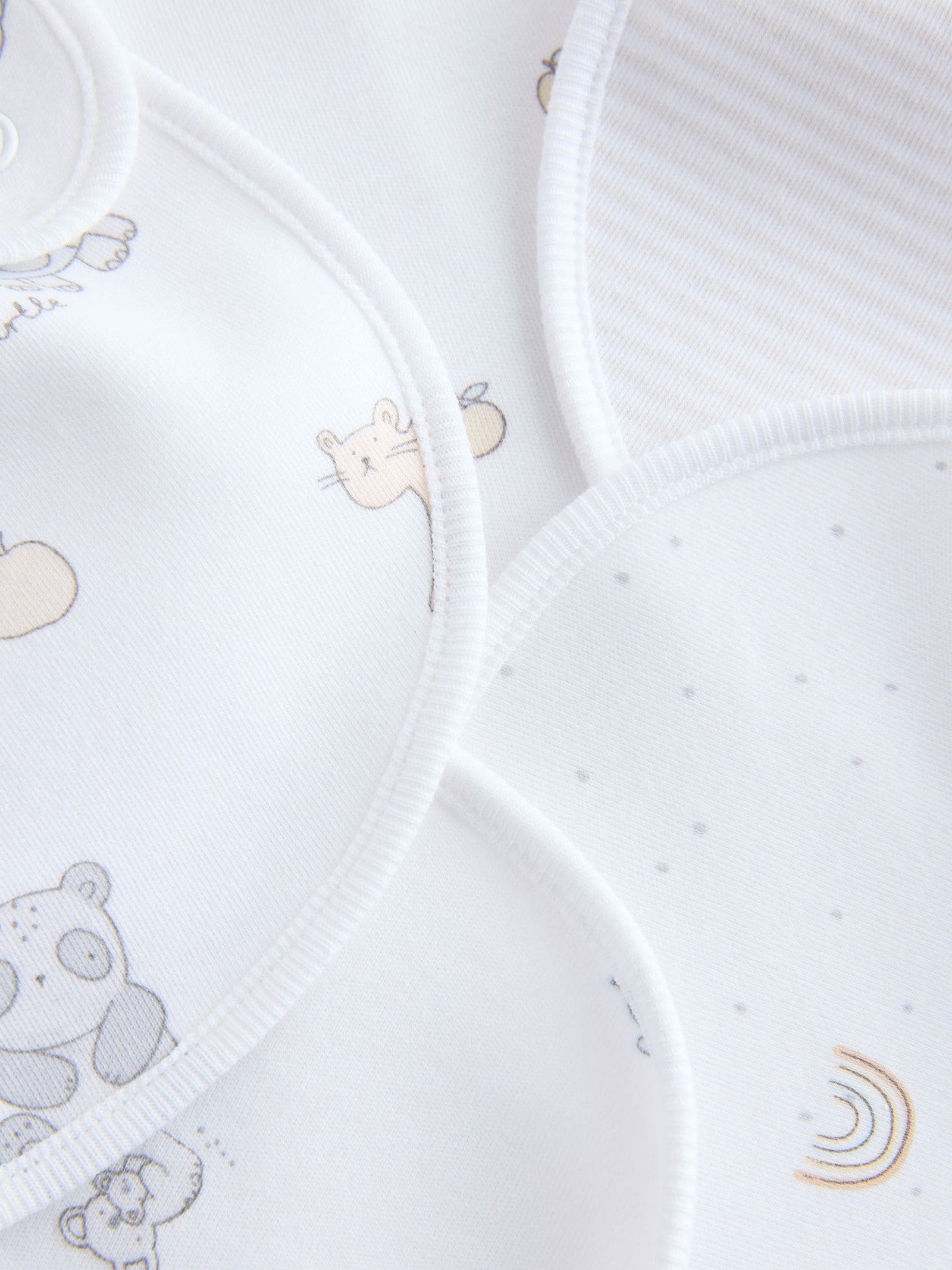 White Baby Bib 5 Pack