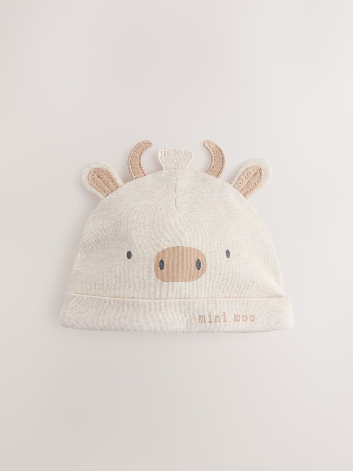 Neutral Hamish Baby Beanies 3 Pack (0-12mths)