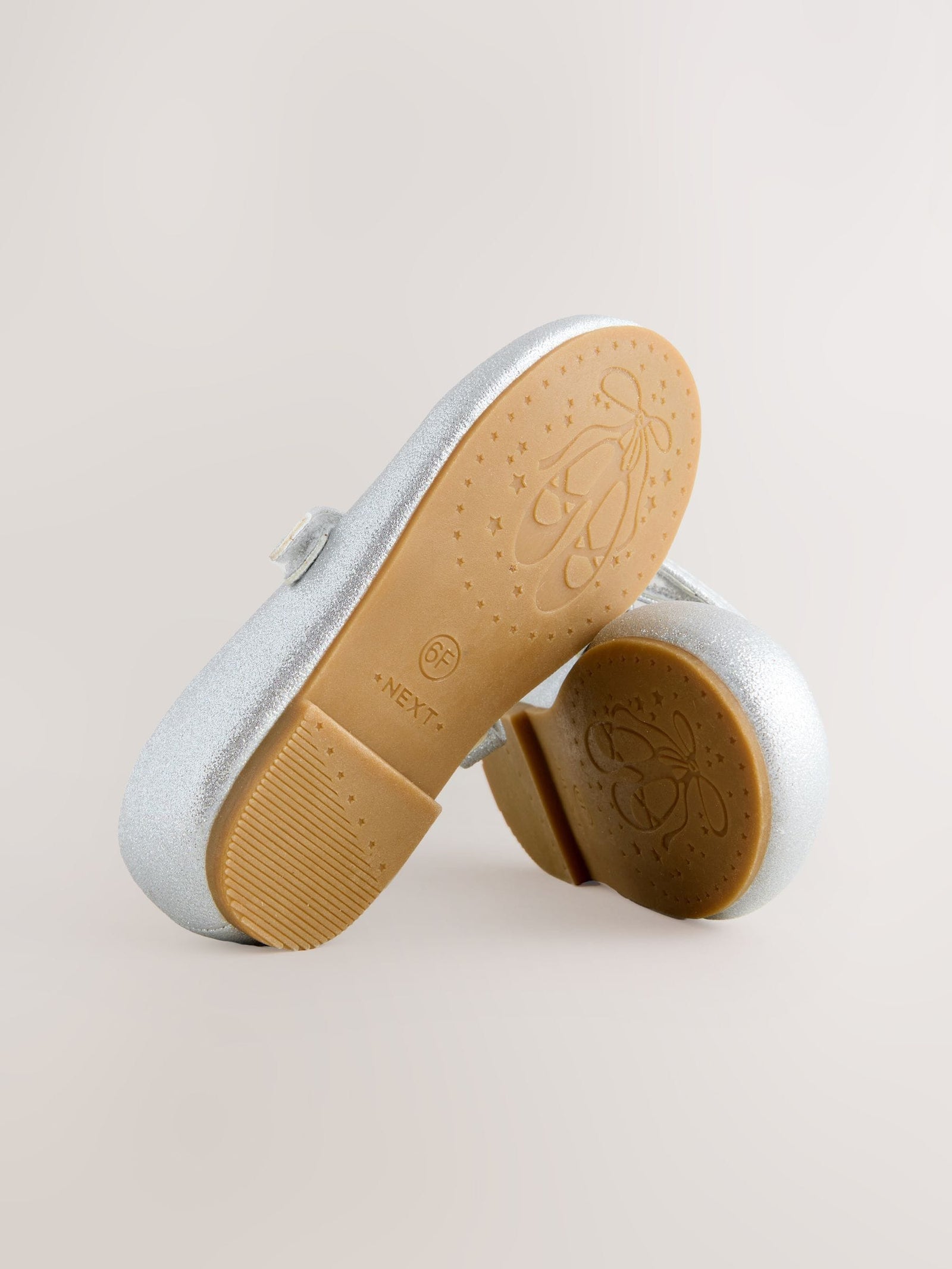 Silver Standard Fit (F) Mary Jane Touch Fastening Occasion Shoes