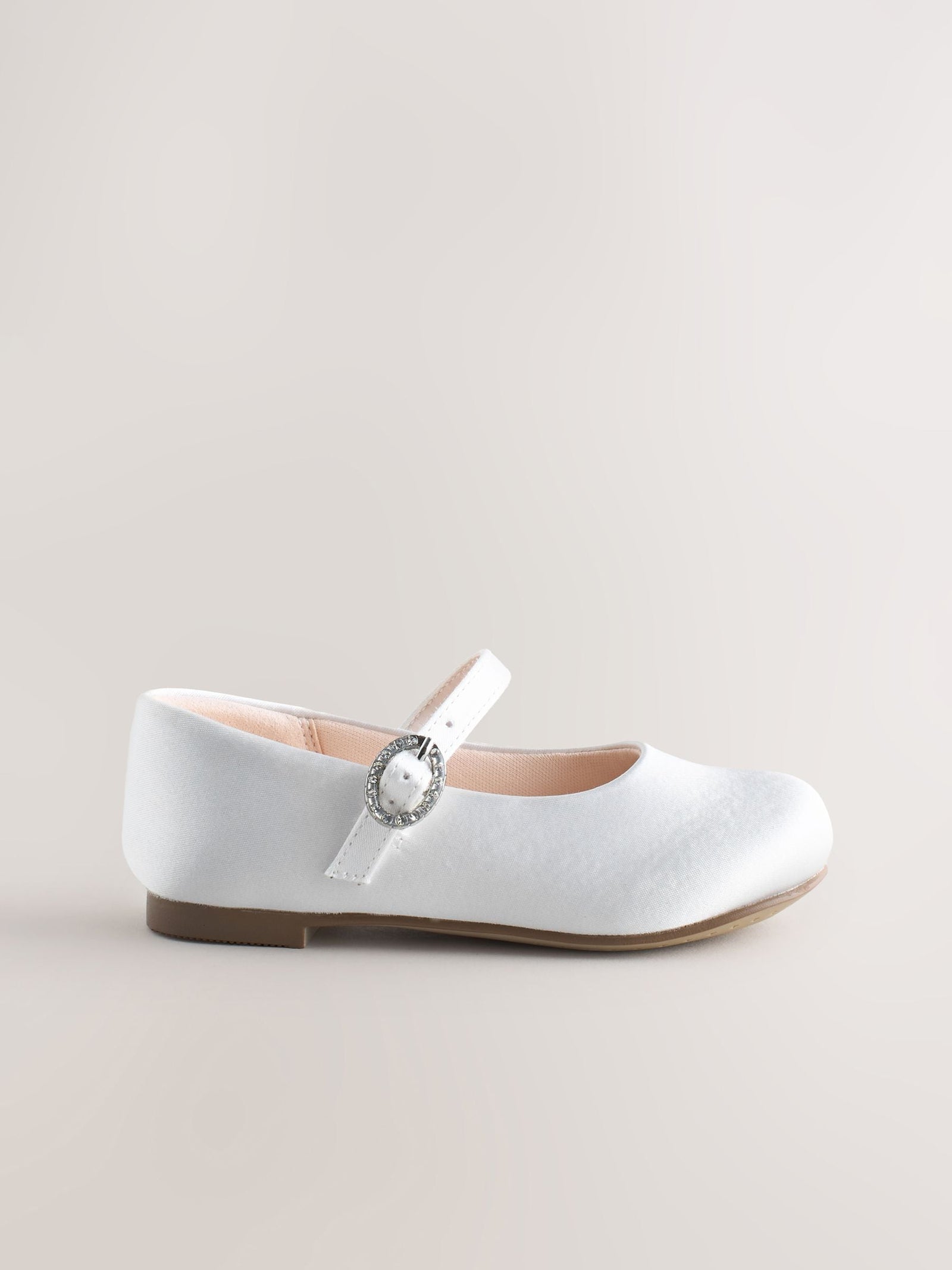 White Standard Fit (F) Flower Girl Occasion Mary Jane Shoes