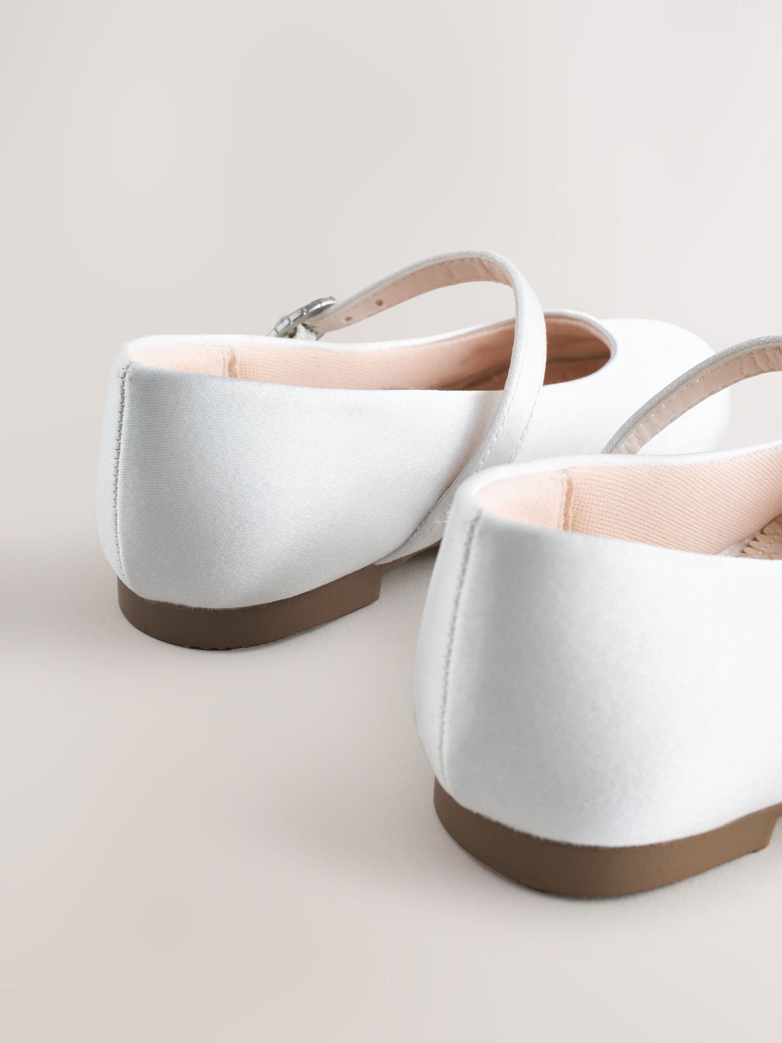 White Standard Fit (F) Flower Girl Occasion Mary Jane Shoes