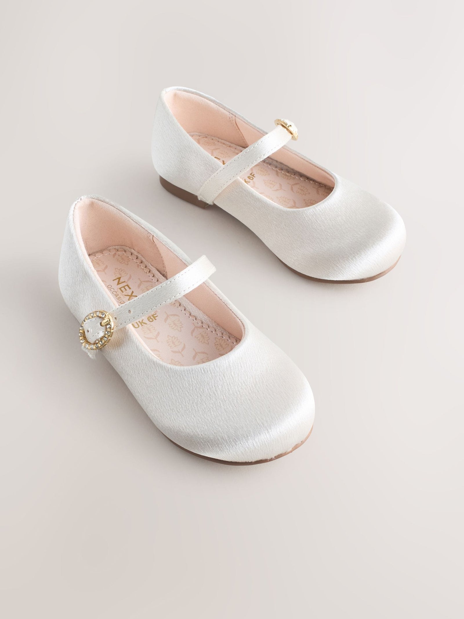 Ivory Wide Fit (G) Flower Girl Occasion Mary Jane Shoes