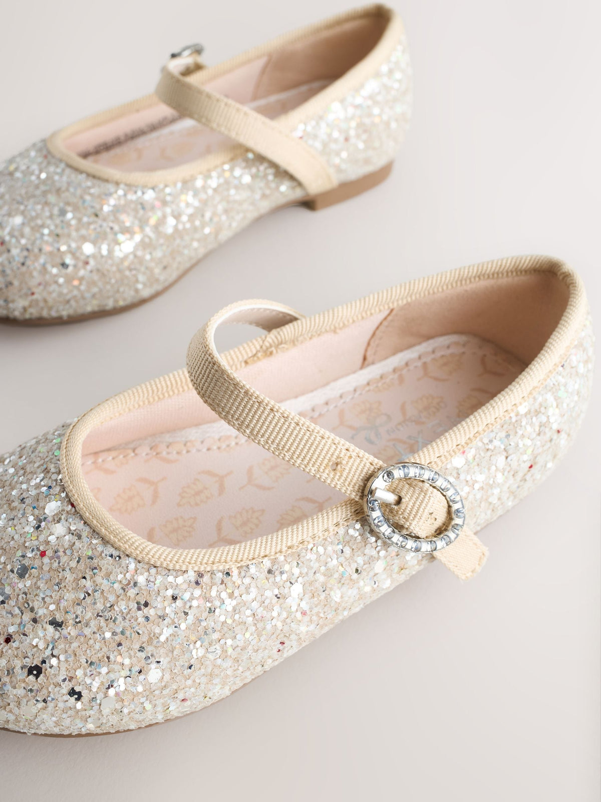 Champagne Gold Standard Fit (F) Flower Girl Occasion Mary Jane Shoes