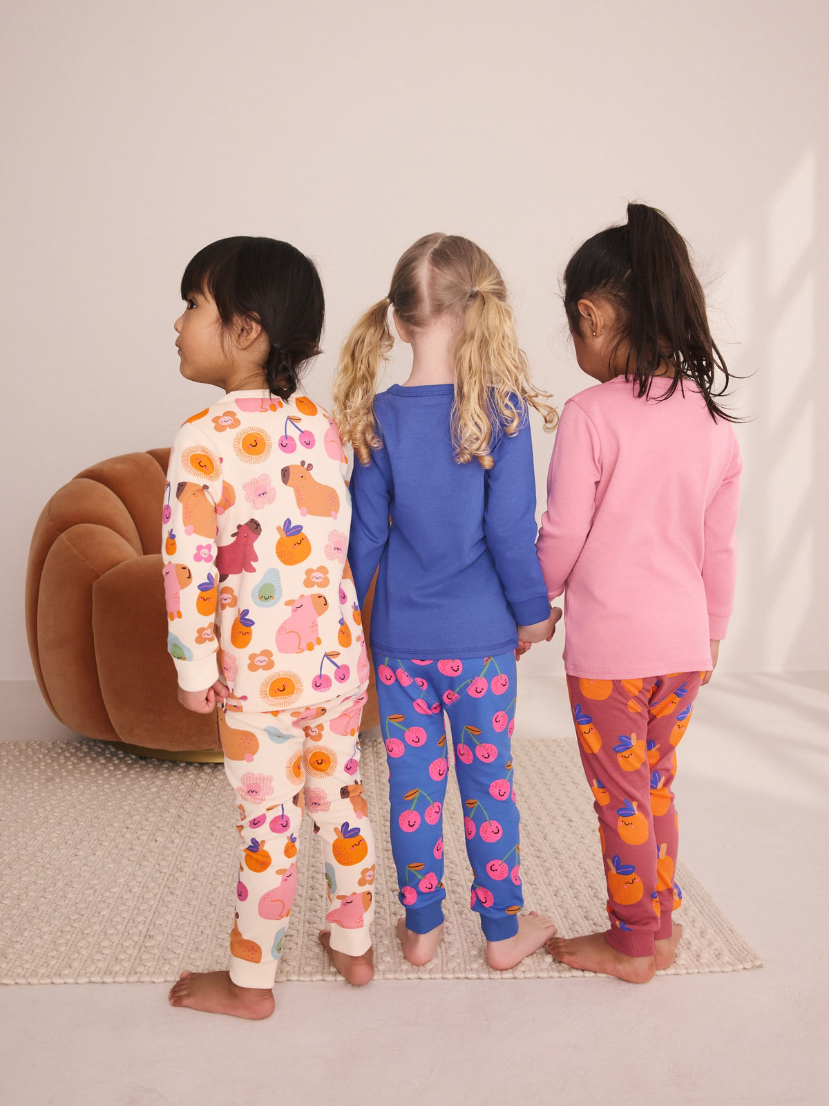 Cobalt Capybara Print Snuggle Pyjamas 3 Pack (9mths-12yrs)
