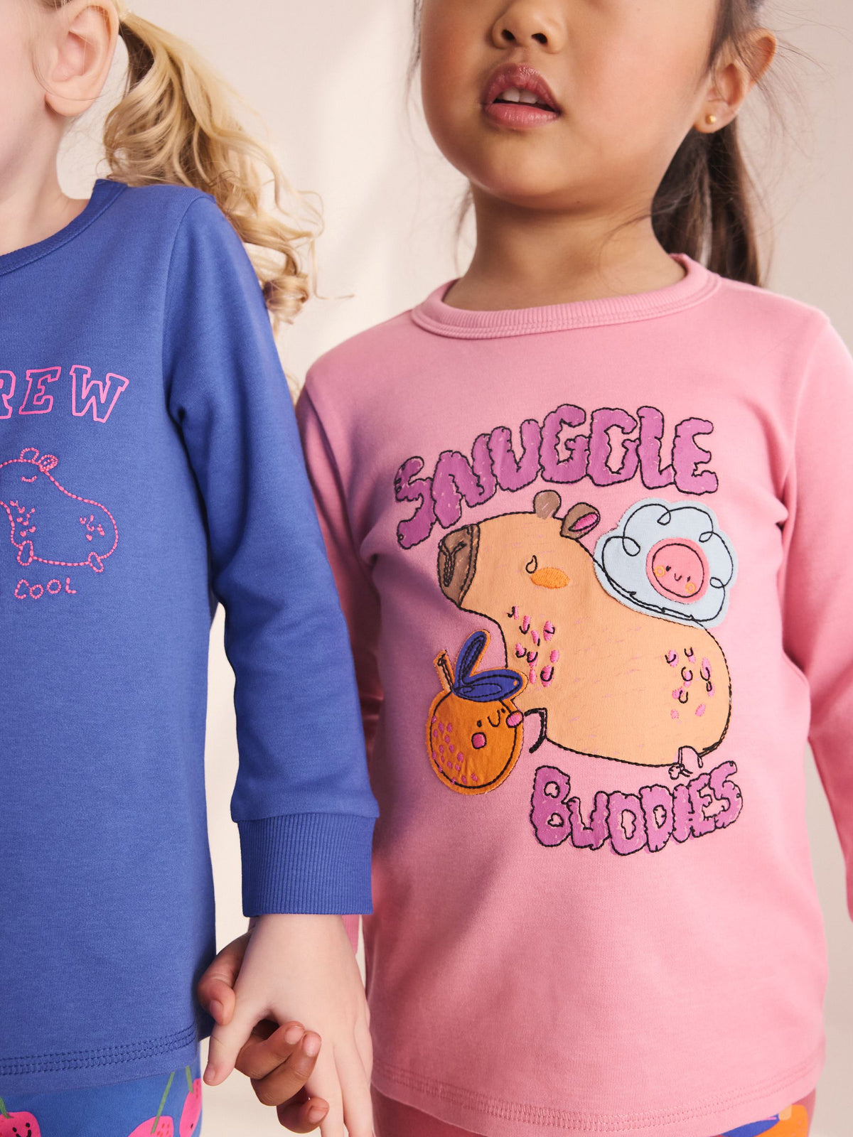 Cobalt Capybara Print Snuggle Pyjamas 3 Pack (9mths-12yrs)