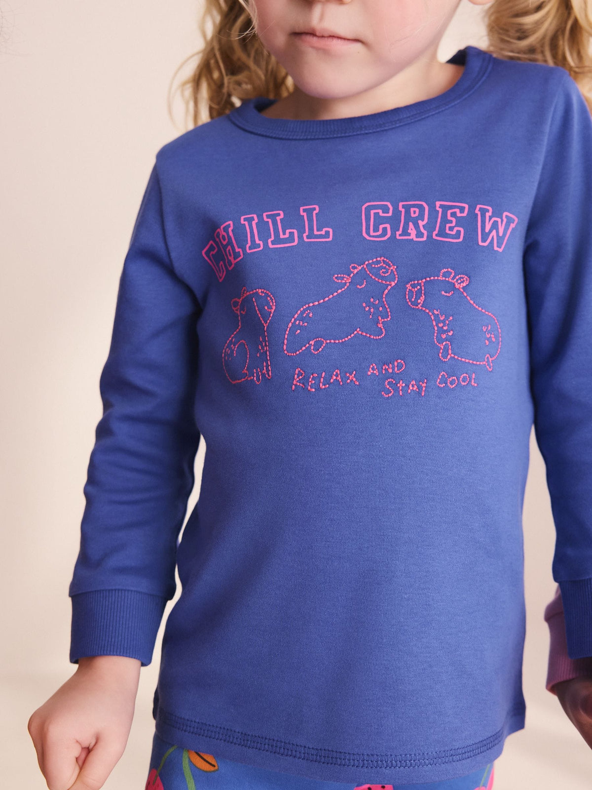 Cobalt Capybara Print Snuggle Pyjamas 3 Pack (9mths-12yrs)