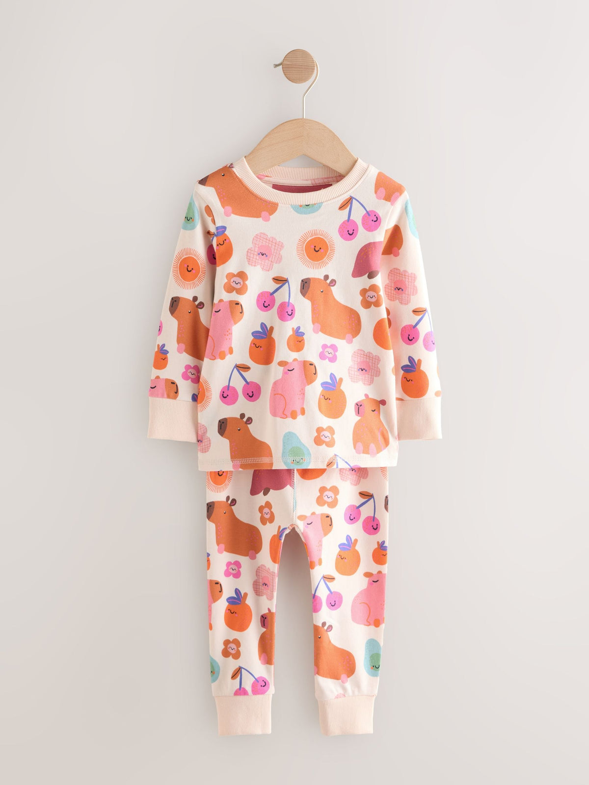 Cobalt Capybara Print Snuggle Pyjamas 3 Pack (9mths-12yrs)