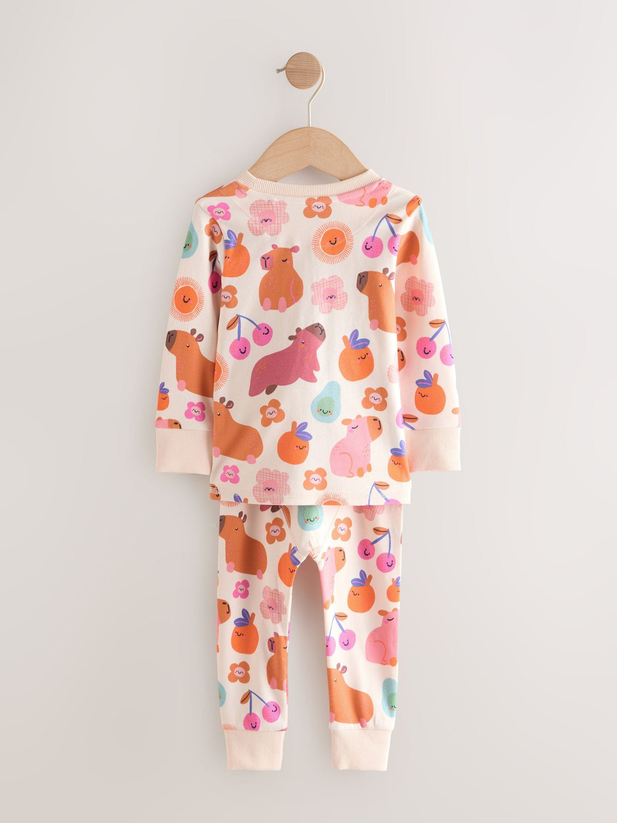 Cobalt Capybara Print Snuggle Pyjamas 3 Pack (9mths-12yrs)