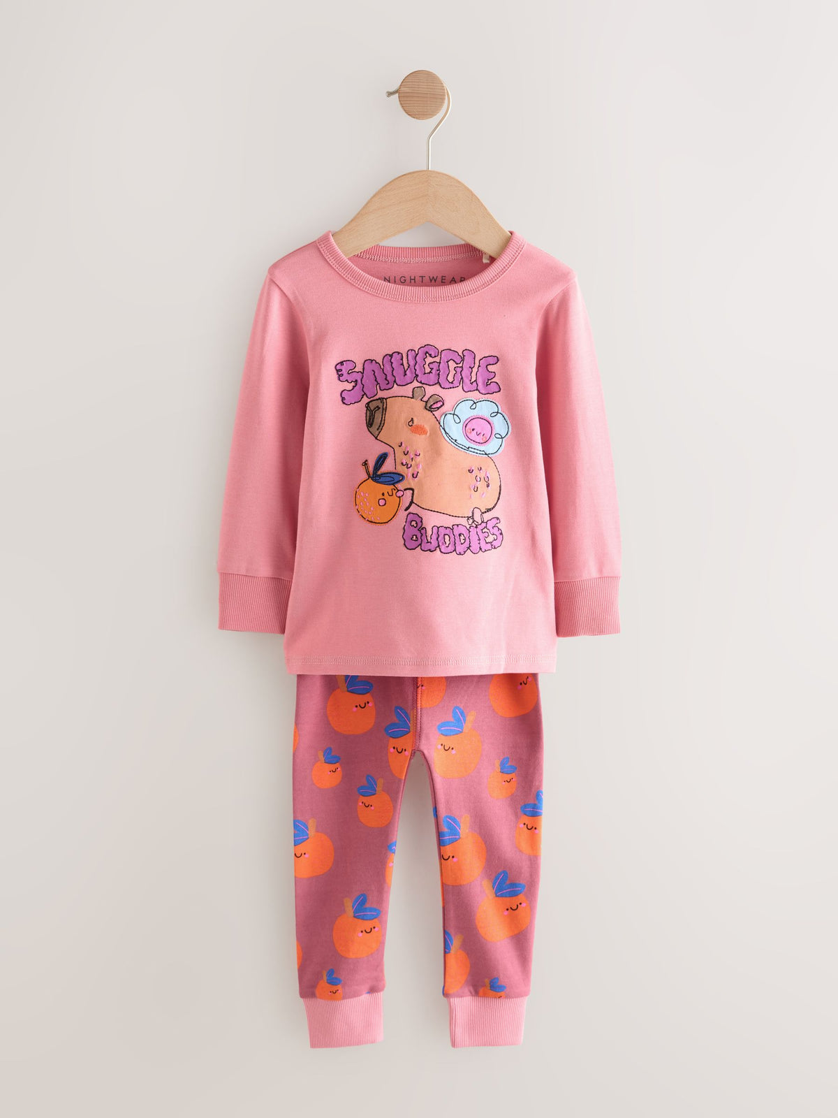 Cobalt Capybara Print Snuggle Pyjamas 3 Pack (9mths-12yrs)
