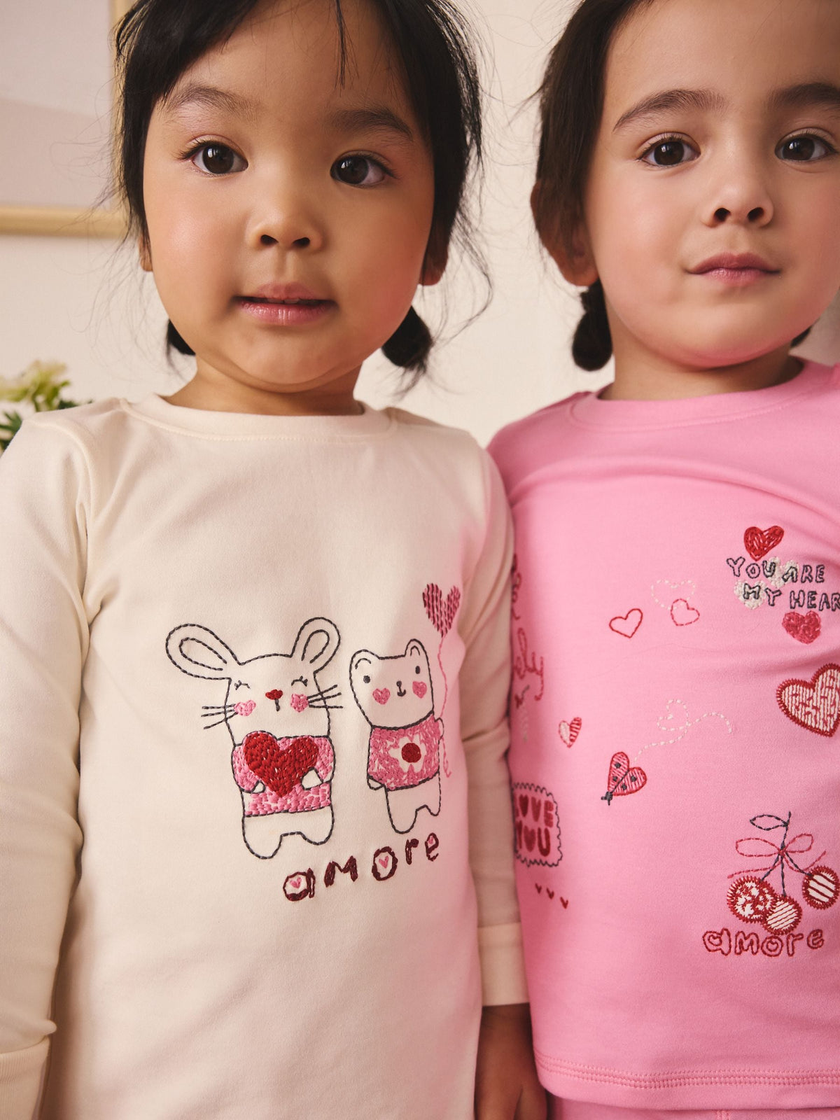 Pink/Red Snuggle Pyjamas 3 Pack (9mths-12yrs)