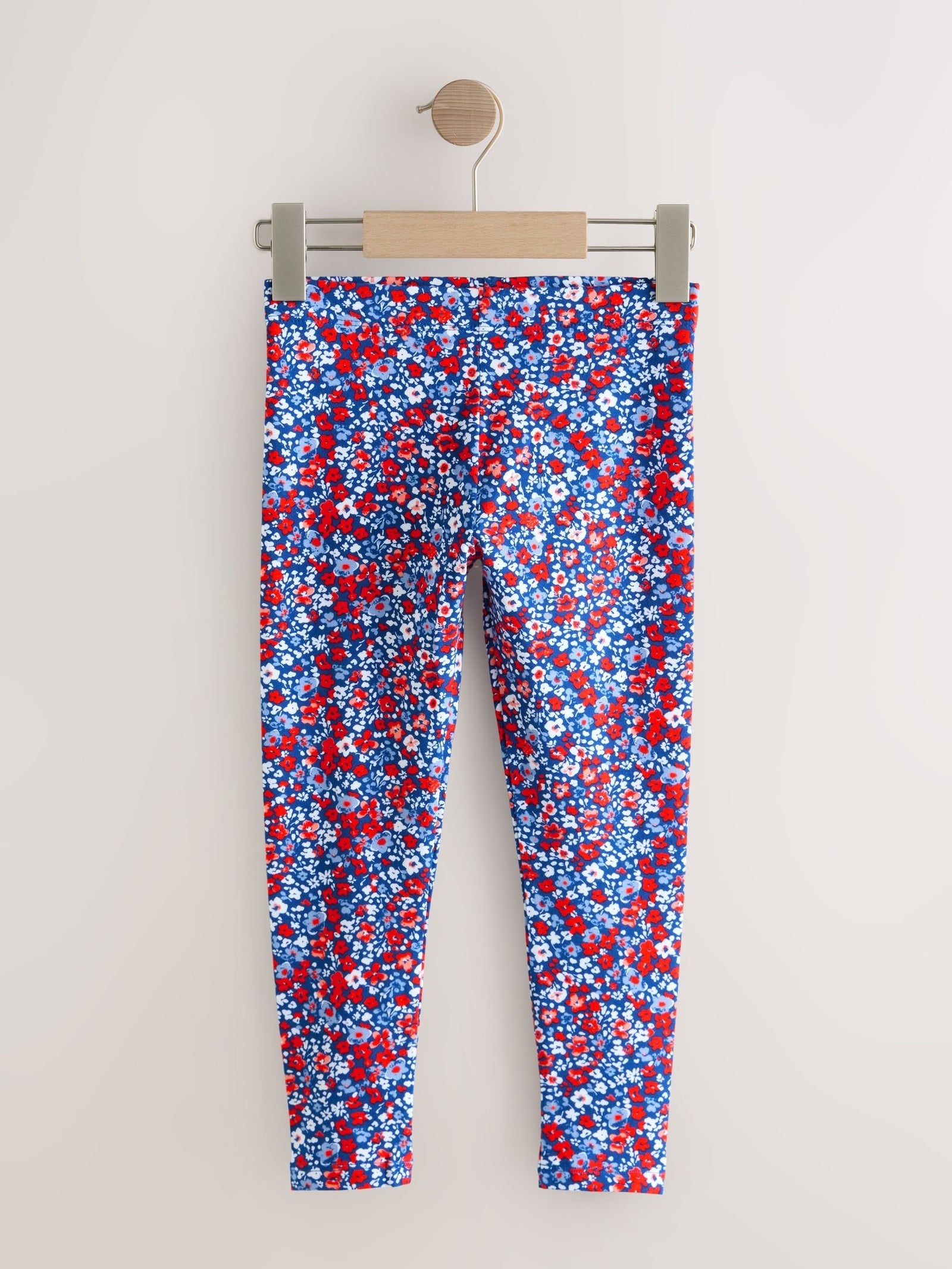 Blue/Red Floral Leggings (3-16yrs)