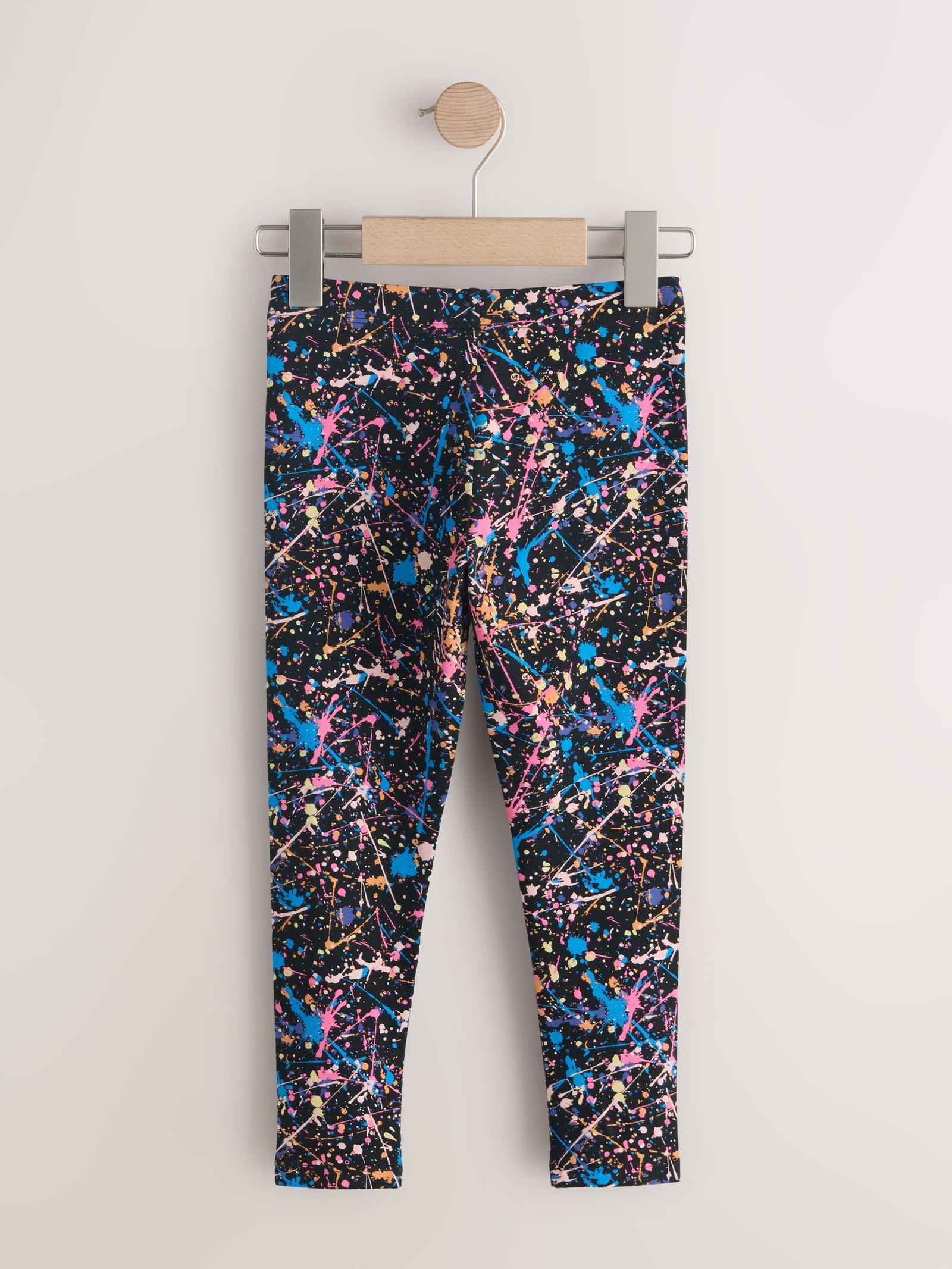 Black Splat Leggings (3-16yrs)