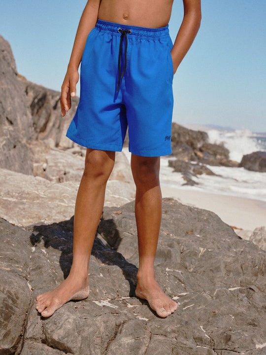 Cobalt Blue Longer Length Swim Shorts (1.5-16yrs)