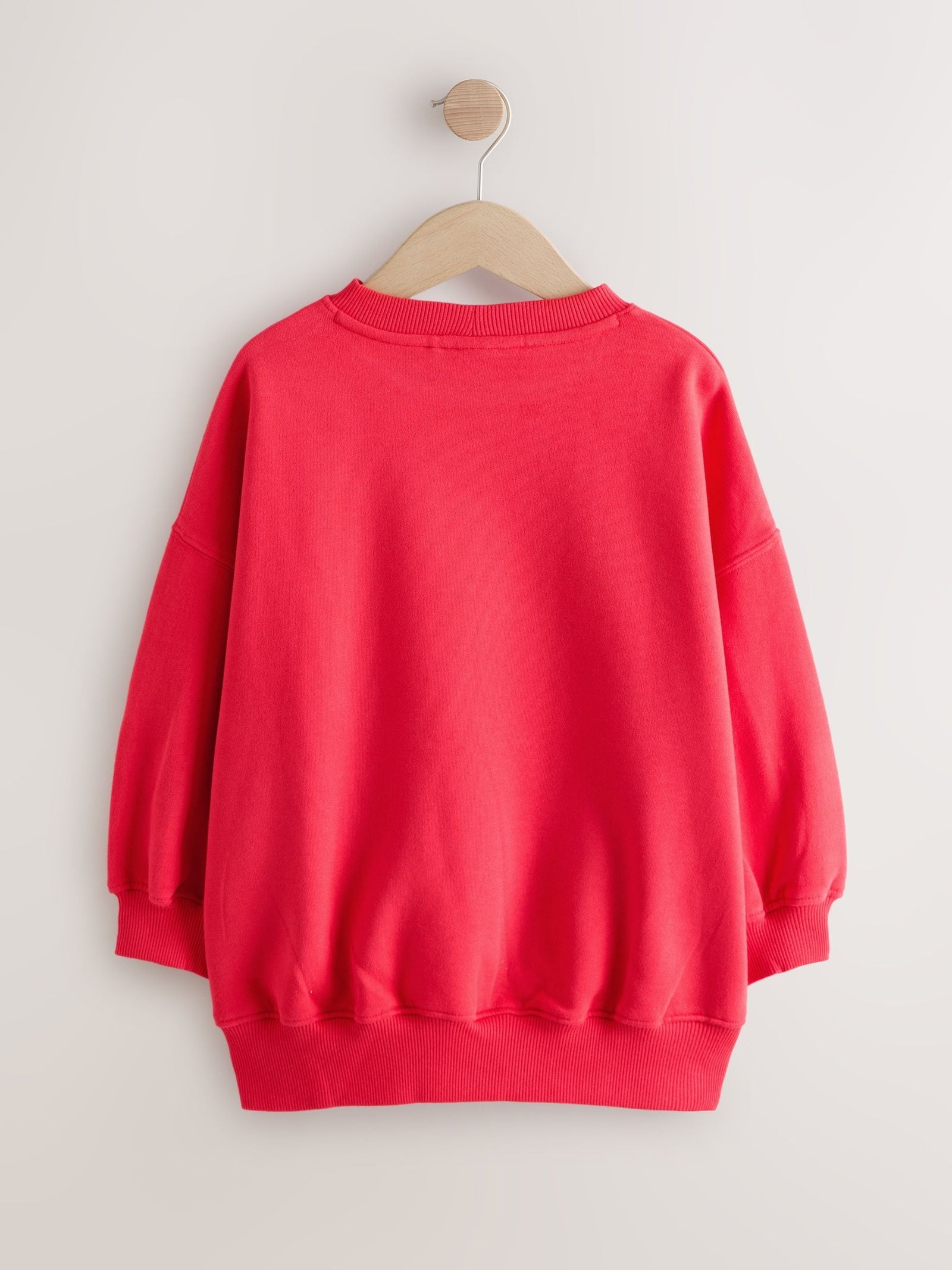 Red Embroidered Detail Sweatshirt (3-16yrs)