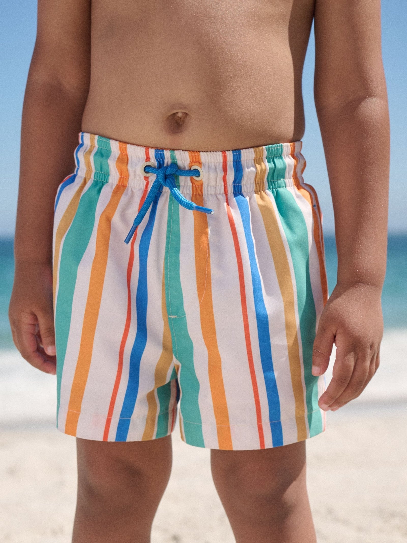 Multi Stripe Printed Swim Shorts (3mths-7yrs)
