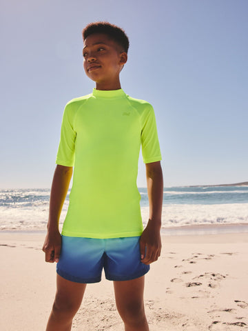 Yellow Short Sleeve Rash Vest (1.5-16yrs)