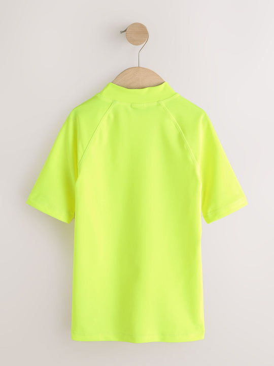 Yellow Short Sleeve Rash Vest (1.5-16yrs)