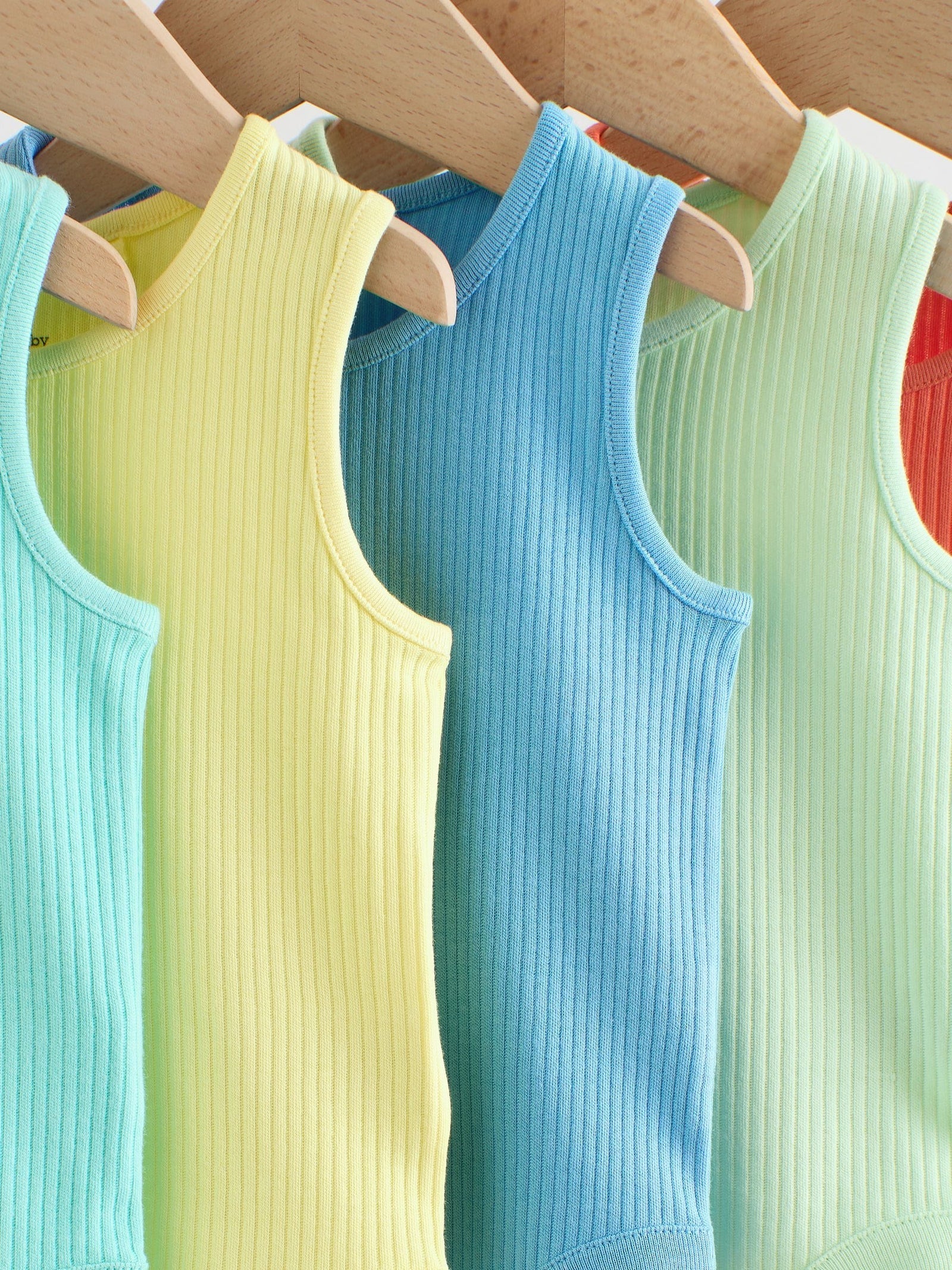 Multi Vest Baby Bodysuits 5 Pack