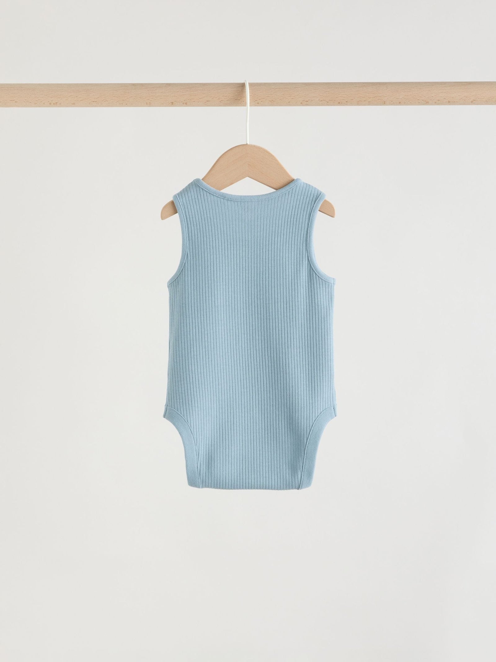 Blue Vest Baby Bodysuits 5 Pack