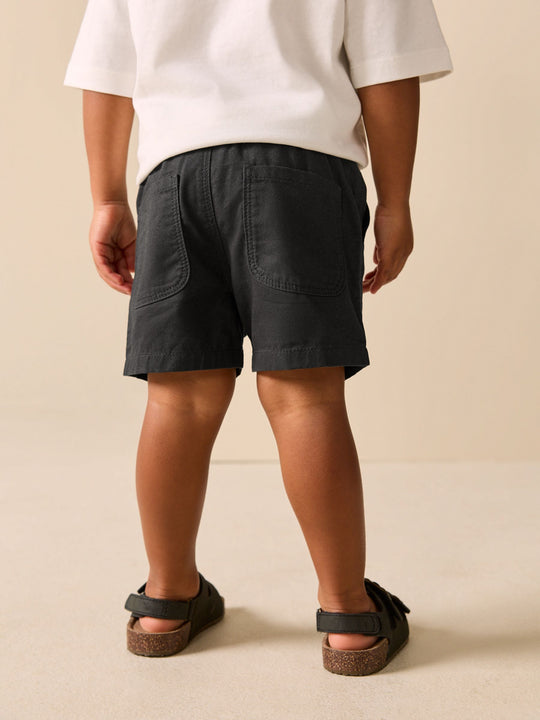 Black Pull On Shorts (3mths-7yrs)