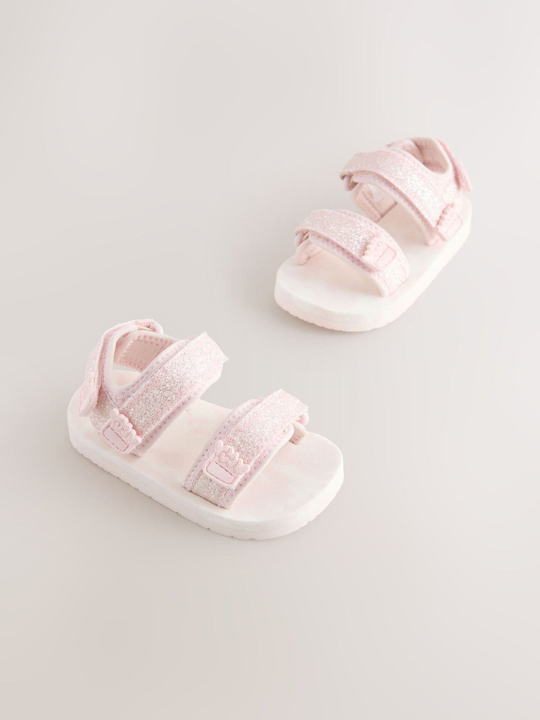 Pink Glitter Trekker Sandals