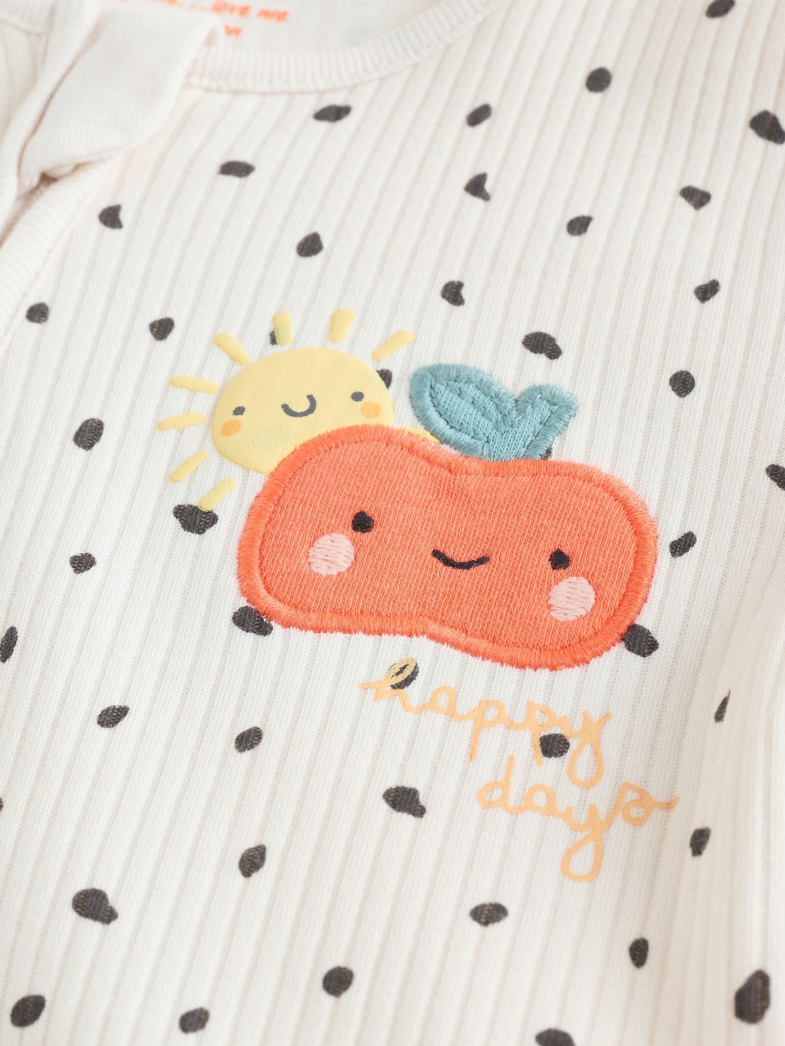 Multi Two Way Zip Baby Sleepsuit 3 Pack (0-2yrs)