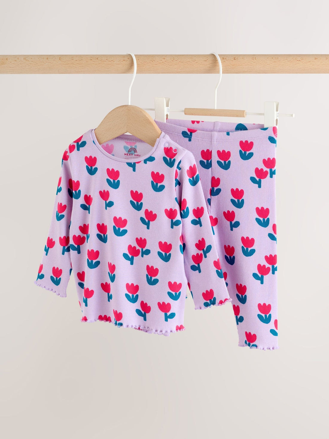 Purple Flower Baby Top and Leggings Set 2 Piece (0mths-2yrs)