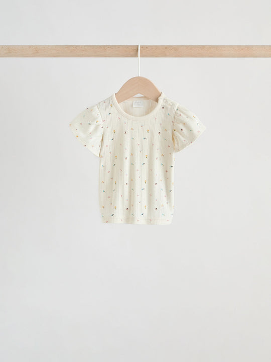 Purple Floral Short Sleeve Top and Shorts Baby Set 6 Piece (0mths-2yrs)