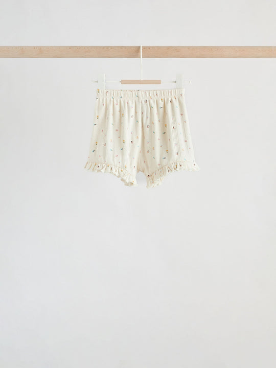 Purple Floral Short Sleeve Top and Shorts Baby Set 6 Piece (0mths-2yrs)