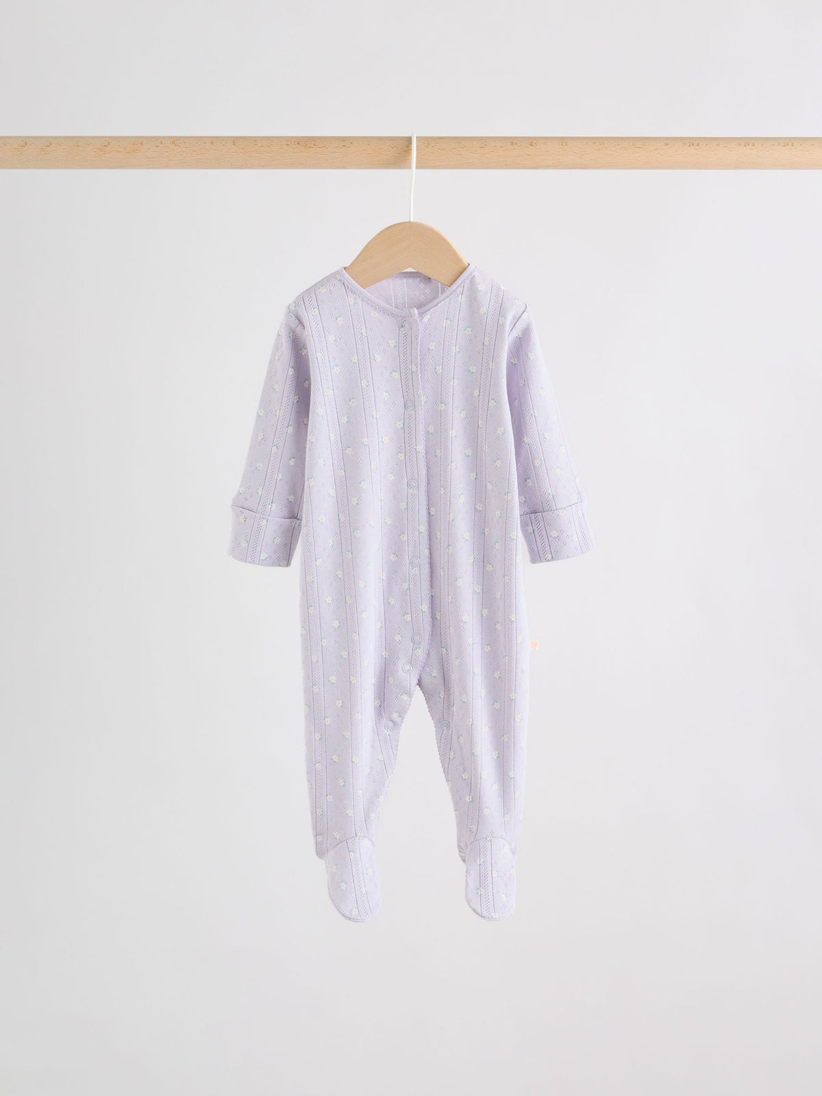Lilac Purple Baby Sleepsuit 4 Pack (0mths-2yrs)