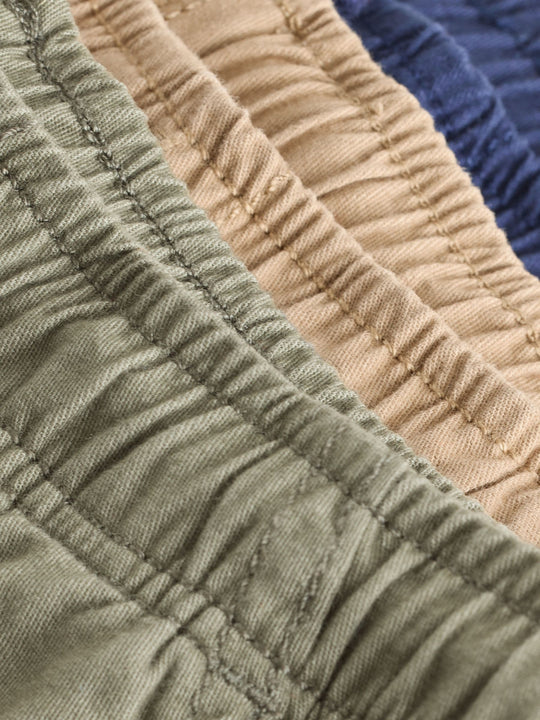 Navy/Khaki/Tan 3 Pack Shorts (3-16yrs)