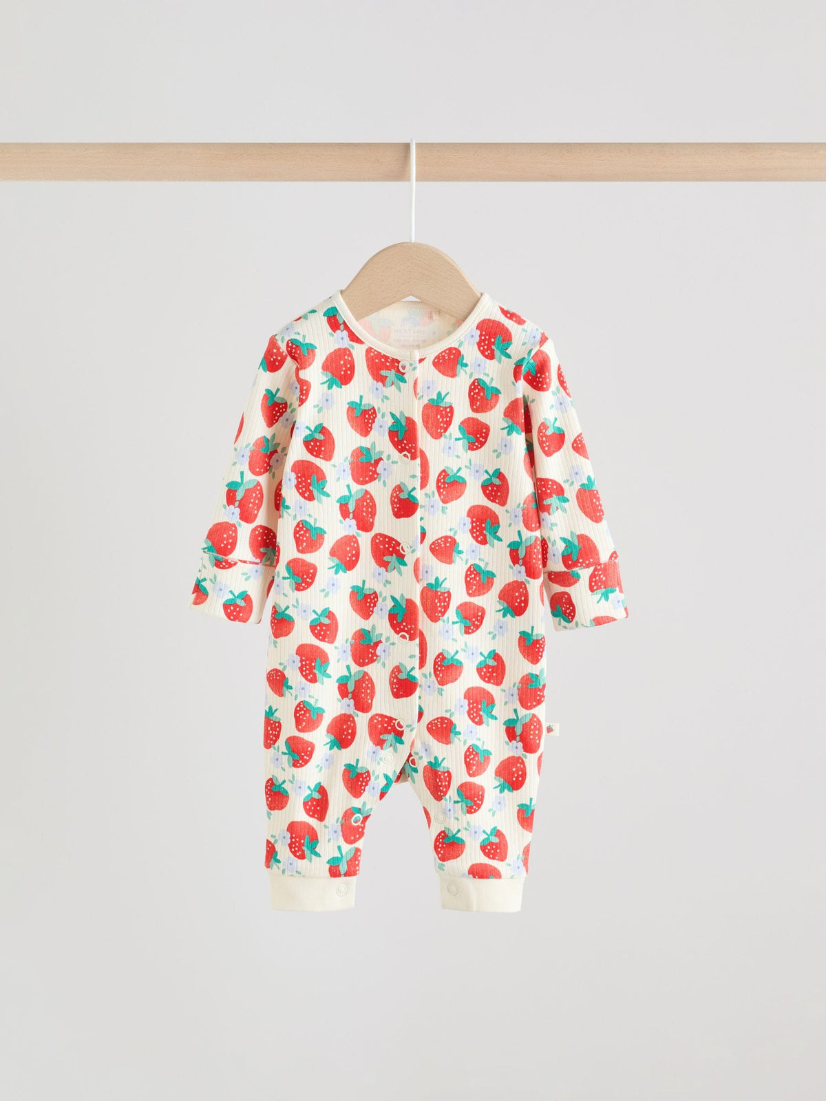 Blue Baby Strawberry Sleepsuit 3 Pack (0mths-3yrs)