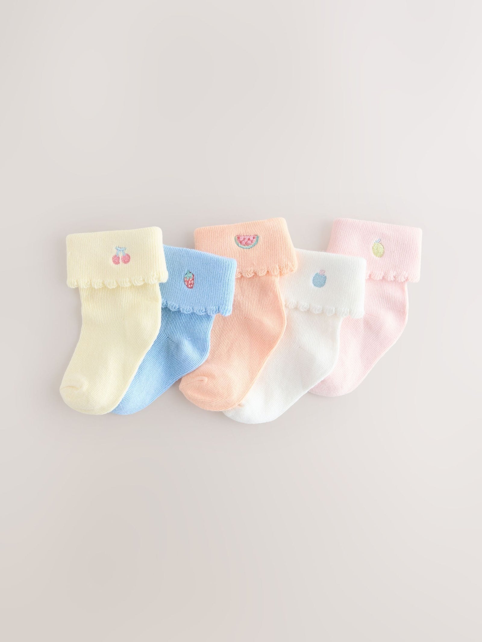 Pink/Blue Baby Socks 5 Pack