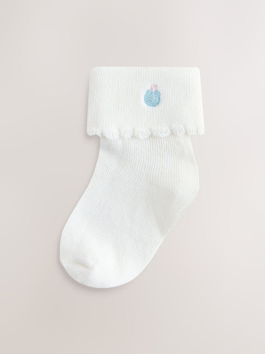 Pink/Blue Baby Socks 5 Pack