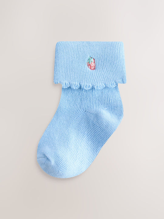 Pink/Blue Baby Socks 5 Pack
