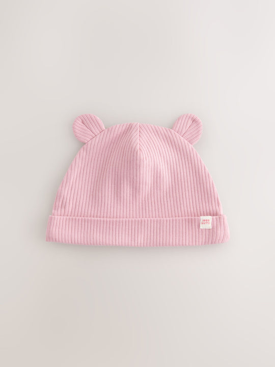 Pink Beanies 4 pack (0-18mths)