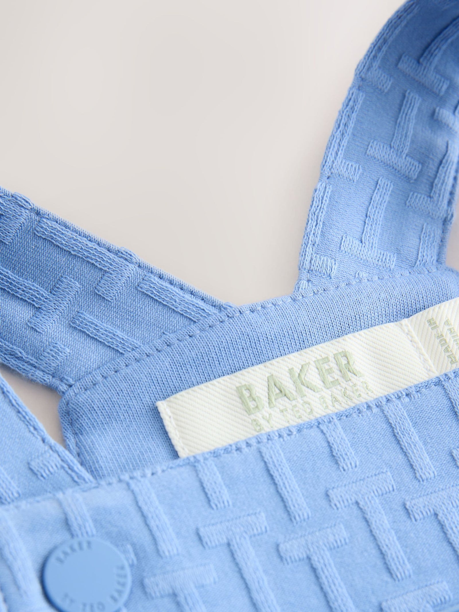 Baker by Ted Baker 'T' Texture Dungaree and Polo Shirt Set