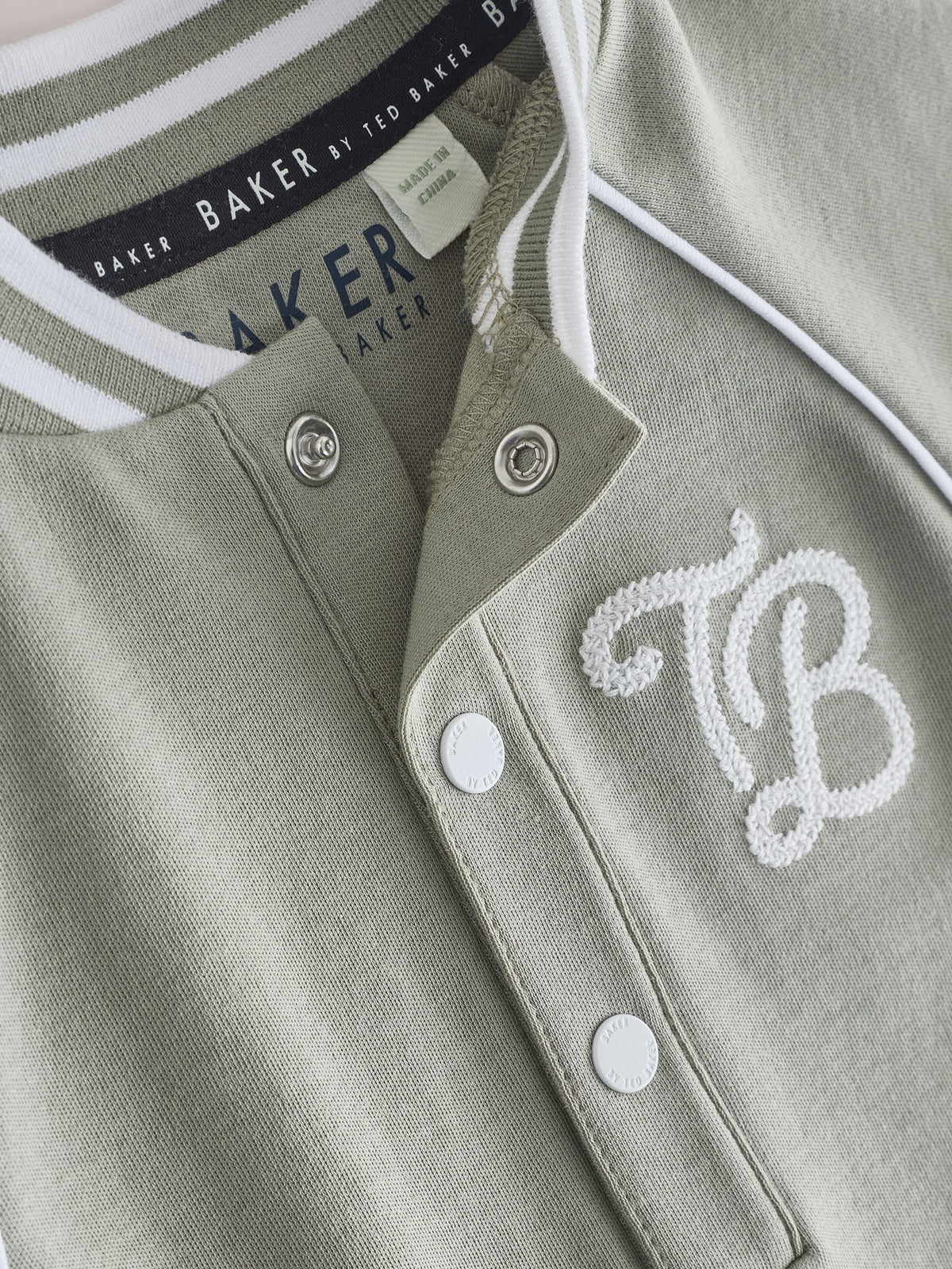 Baker by Ted Baker Blue/Stone Varsity Rompers 2 Pack