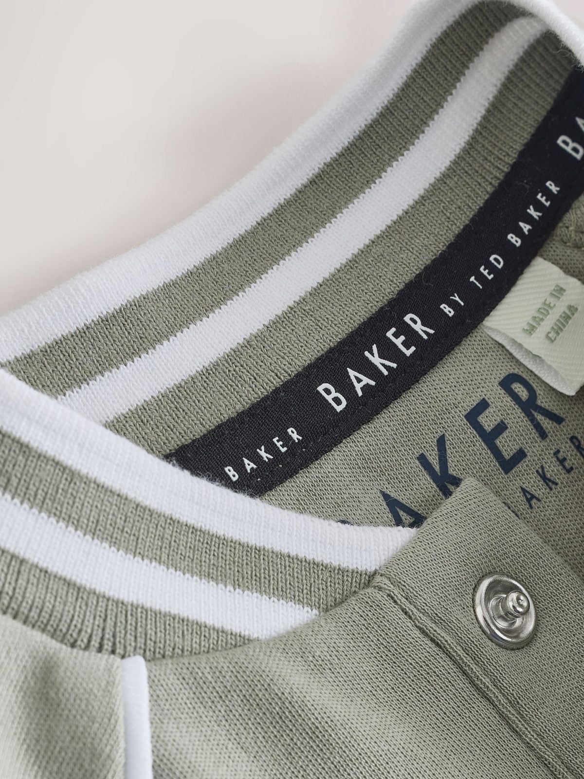 Baker by Ted Baker Blue/Stone Varsity Rompers 2 Pack