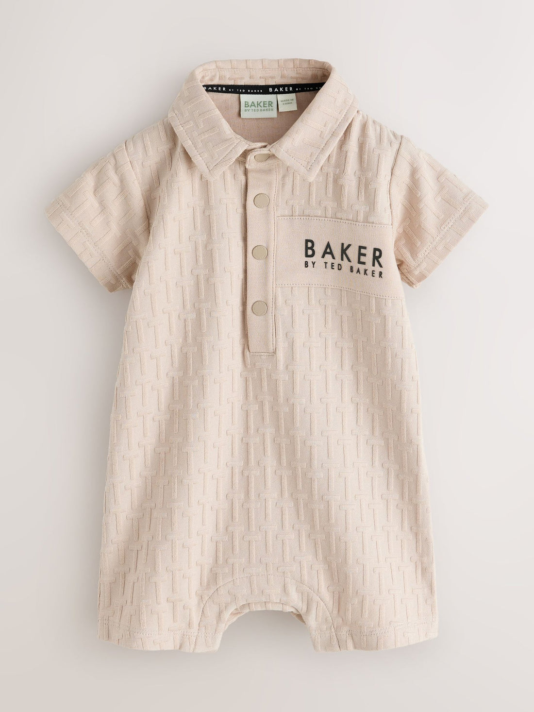 Baker by Ted Baker Textured Romper and Hat Set